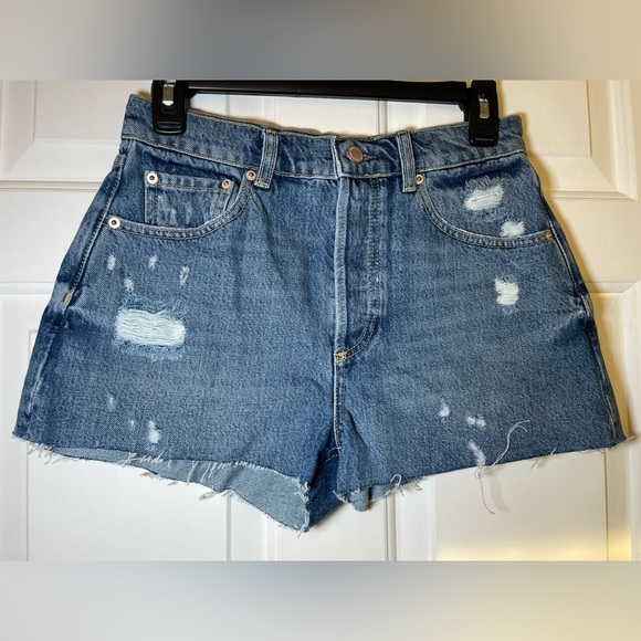 Triarchy Woman’s Denim Shorts Size 22 Waist Distressed Cut Offs NEW Hot Pants - Picture 3 of 9